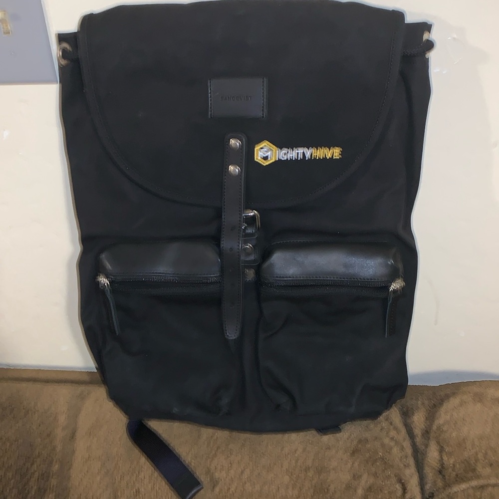 Sandqvist Roald Backpack In Black NWT